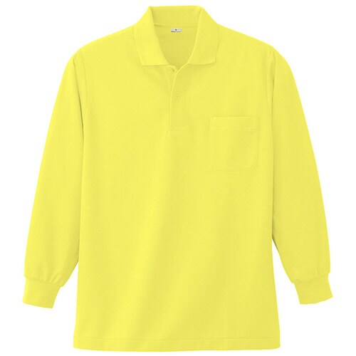 長袖ポロシャツ K383 70 イエロー L