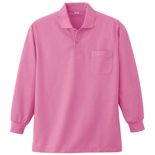 長袖ポロシャツ K383 13 ピンク EL