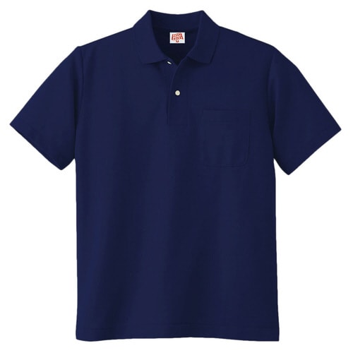 ヘビーウェイトポロシャツ 100 1 ネービー L