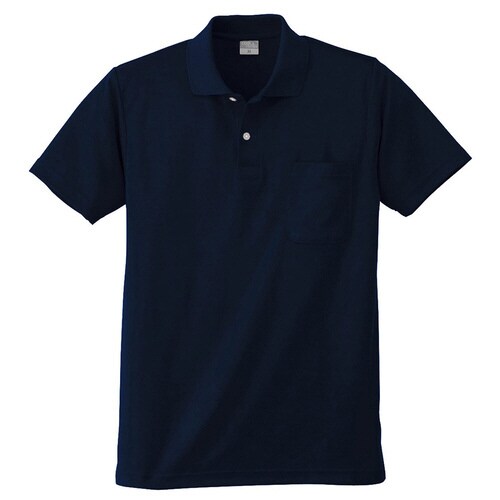 DRY 半袖ポロシャツ 9006 1 ネービー M