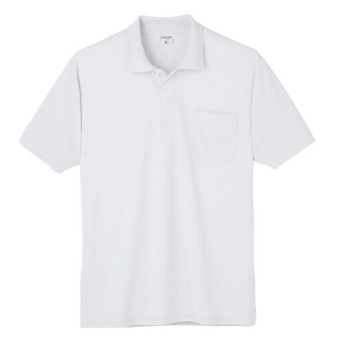 接触冷感 ポロシャツ 7361 90 ホワイト L