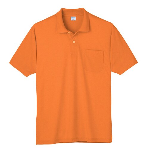 接触冷感ポロシャツ 7361 12 オレンジ SS