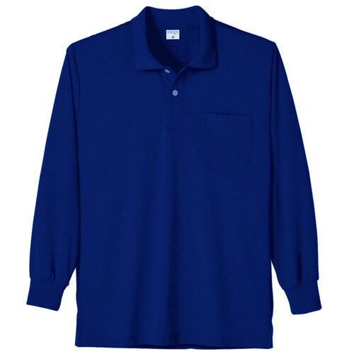 接触冷感 ポロシャツ 7362 8 Rブルー M