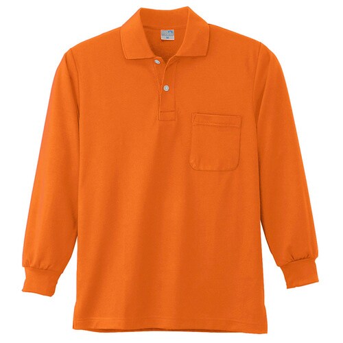長袖ポロシャツ 9007 12 オレンジ LL
