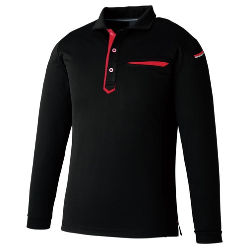 切りポケ長袖ポロ ペン差し 3685−80 4L