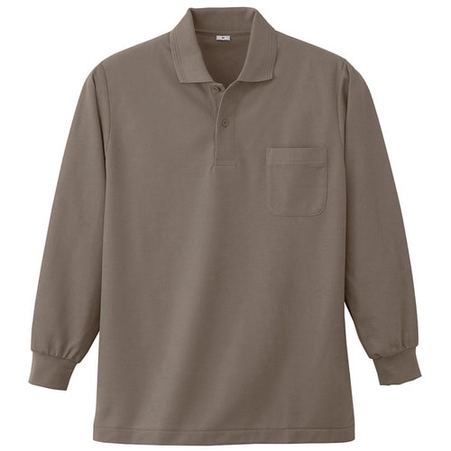 長袖ポロシャツ K383 40 グレー 5L