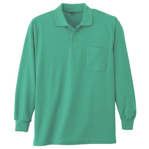 鹿の子 ポロシャツ 002 35エメグリーン 4L