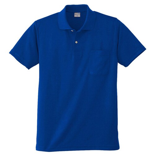DRY 半袖ポロシャツ 9006 8 Rブルー M