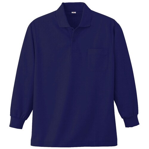 長袖ポロシャツ K383 1 ネイビー 6L