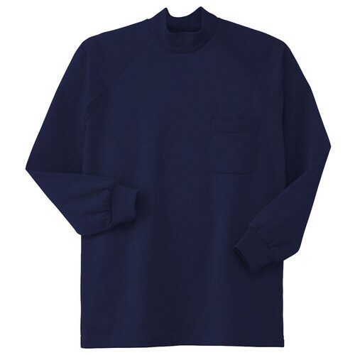 鹿の子 ハイネックシャツ 003−1ネービー 4L