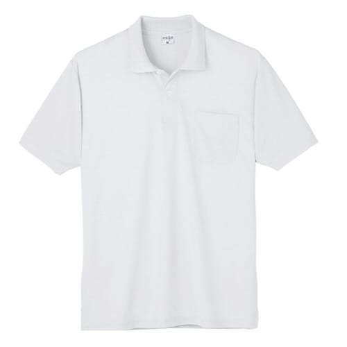 接触冷感ポロシャツ 7361 90 ホワイト 4L