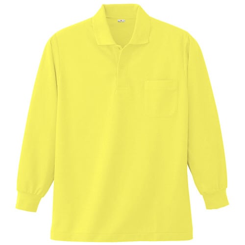 長袖ポロシャツ K383 70 イエロー 6L