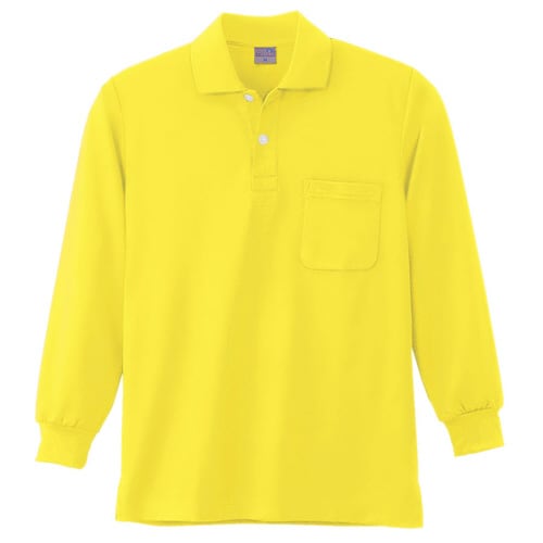 長袖ポロシャツ 9007 70 イエロー L