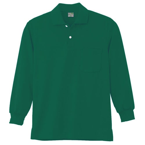 長袖ポロシャツ 9007 30 グリーン LL