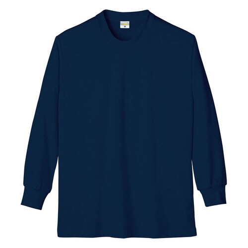 帯電防止 長袖Tシャツ 8121−1 ネービー S