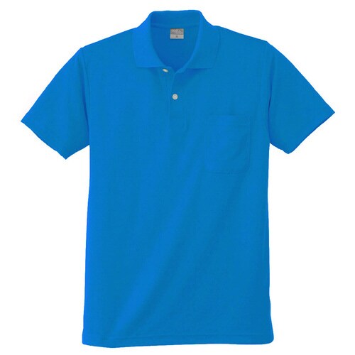 DRY 半袖ポロシャツ 9006 5 ブルー 5L