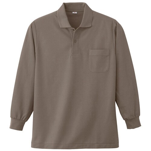 長袖ポロシャツ K383 40 グレー S