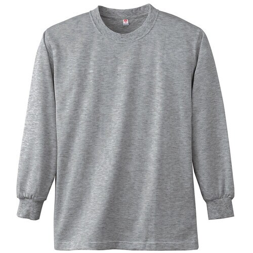 長袖Tシャツ K4021 43 杢グレー 5L