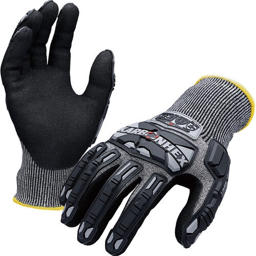 KARBONHEX耐切創衝撃手袋KX−90J XL