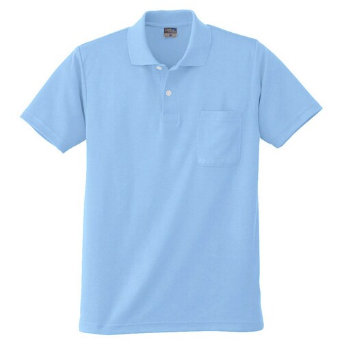 DRY 半袖ポロシャツ 9006 6 サックス L