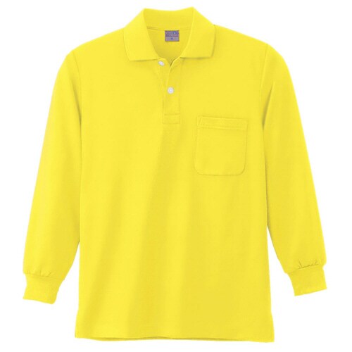 長袖ポロシャツ 9007 70 イエロー S