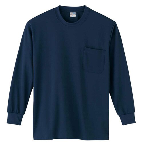 長袖Tシャツ P付 9013−1 ネービー SS