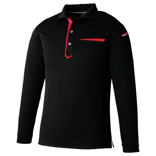 切りポケ長袖ポロ ペン差し 3685−80 L