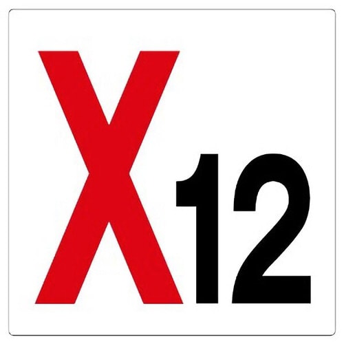 通り芯表示板 346−121 X12