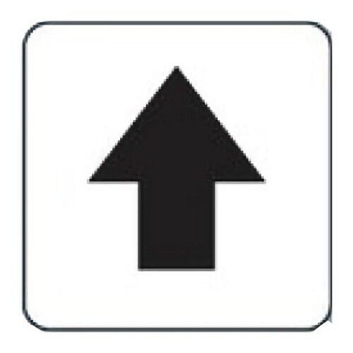 流体名ステッカー用 矢印 456−31 5枚1組