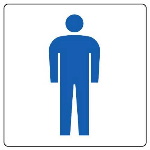 トイレ表示 839−08B(男) 2枚1組