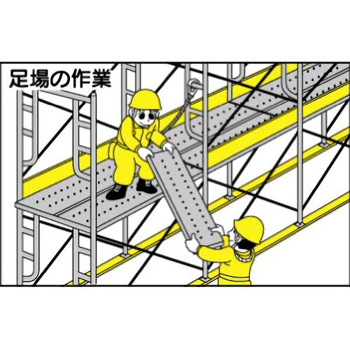 作業予定マグネット板 301−29A 足場作業