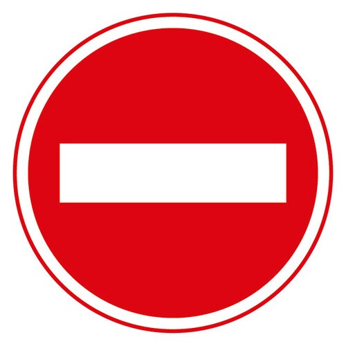 道路用標識(仮設用) 395−271 車両進入禁止