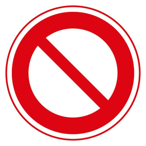 道路用標識(仮設用) 395−261 車両通行止め