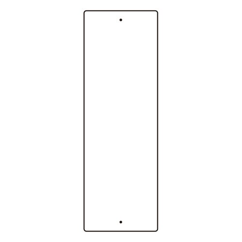 短冊型標識 360−01(白) 無地