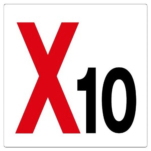 通り芯表示板 346−101 X10