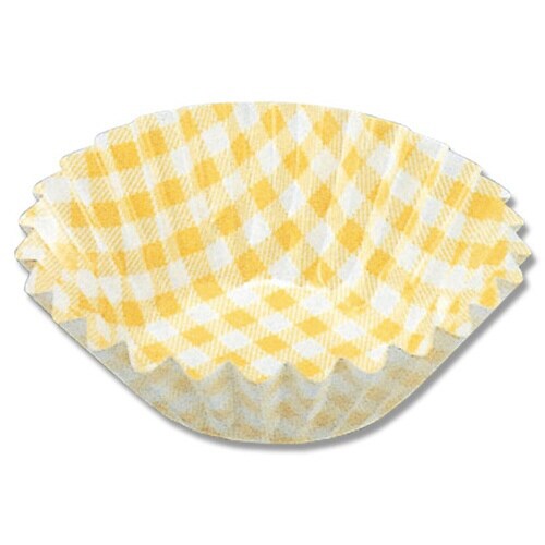 PBTおかずケース 8F 黄色チェック 50袋