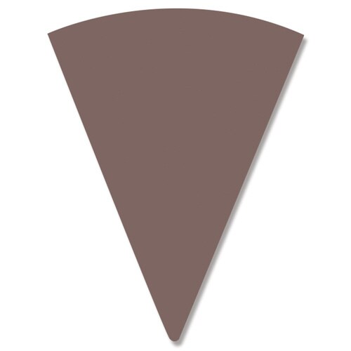 ワッフルコーンスリーブ 無地 ブラウン 20袋