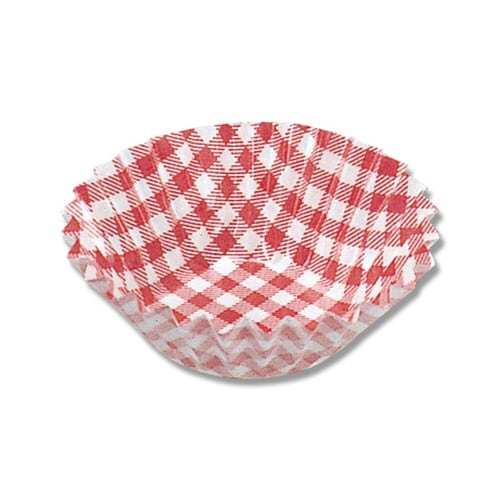 PBTおかずケース 6F 赤チェック 50袋