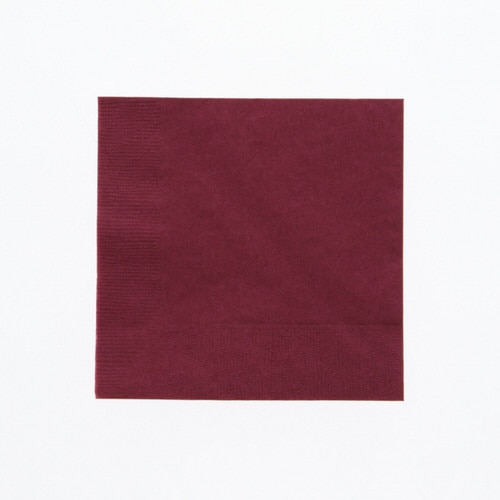 2plyナプキン 25cm角 ワインレッド 60袋