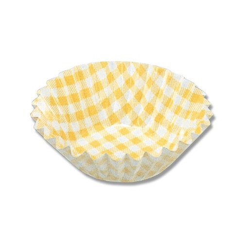 PBTおかずケース 6F 黄色チェック 50袋