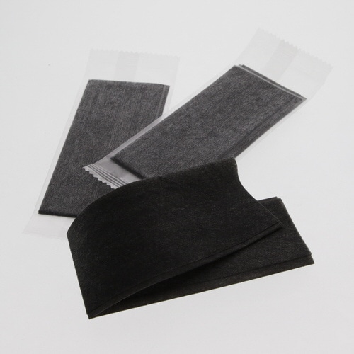 ヘイコー不織布おしぼり平クロ180x220 20袋