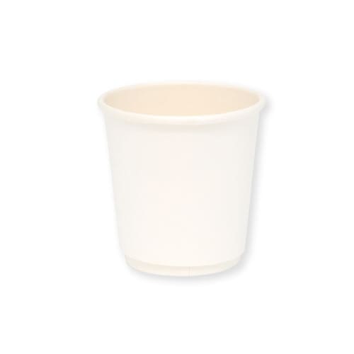 白無地二重カップ 4オンス 120ml 25個