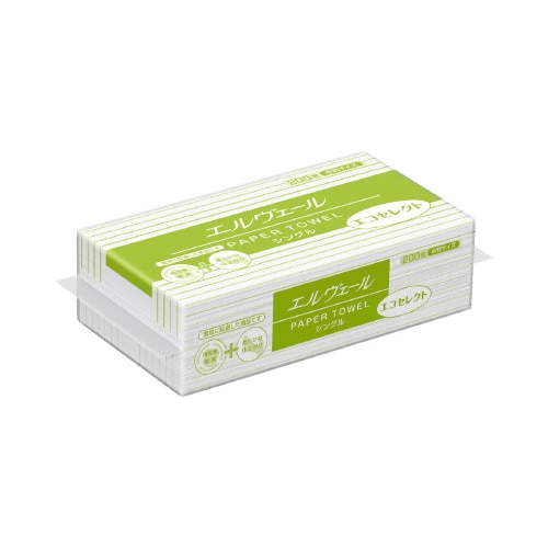 エルヴェールペーパータオルエコセレクトS中判35P