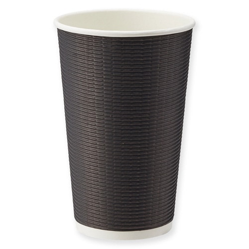 断熱エコブラック紙カップ16オンス480ml20個