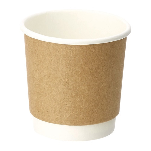 クラフト二重カップ 4オンス 120ml 25個