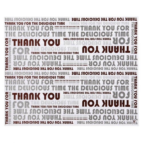 クレープ包装紙 デリシャスタイム ブラウン 40袋