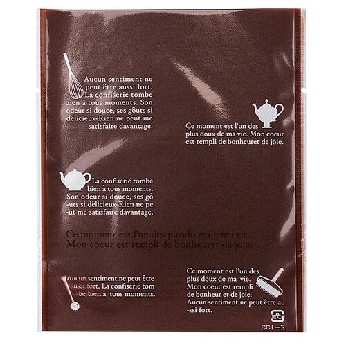 Z−133−3フランス語ツール柄大茶100袋