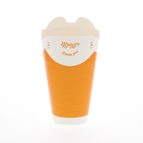 バタフライカップ12ozコールドシングル橙20個