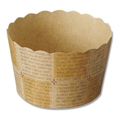 M561 ベーキングカップ ロゴ格子 茶 20袋