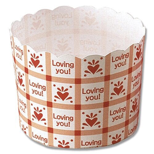 M406 マフィンカップ ハートチェック 20袋